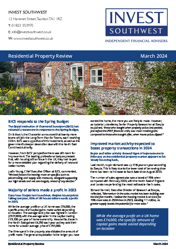 Residential Property Review March 2024