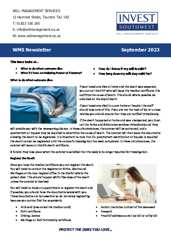 WMS Autumn Newsletter 2023
