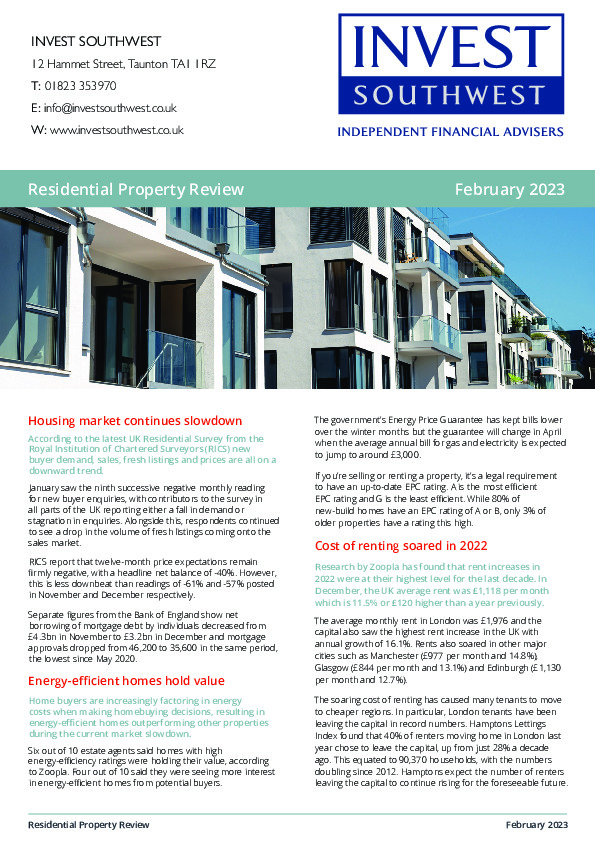 Residential Property Review February 2023