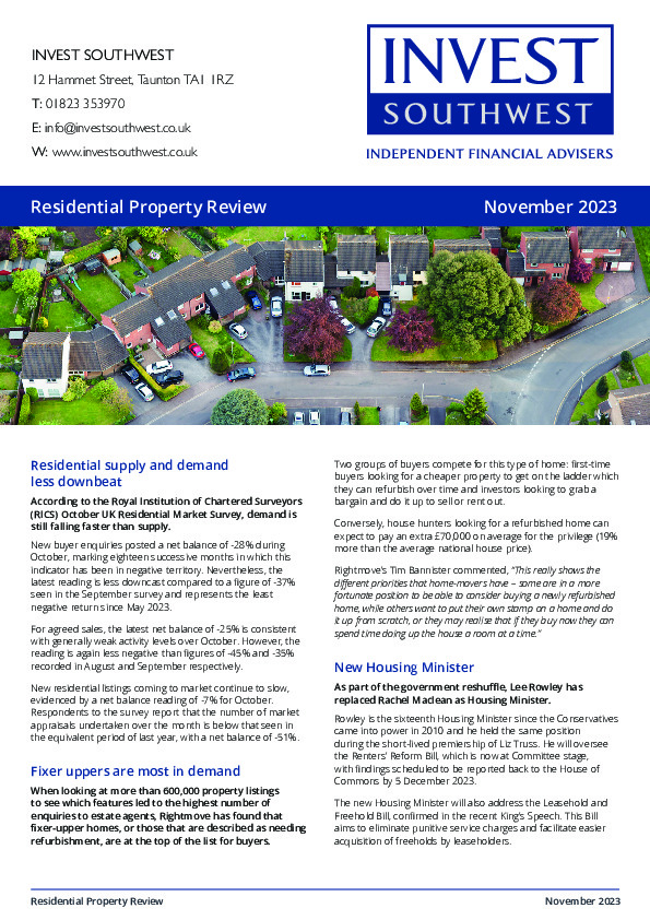 Residential Property Review November 2023